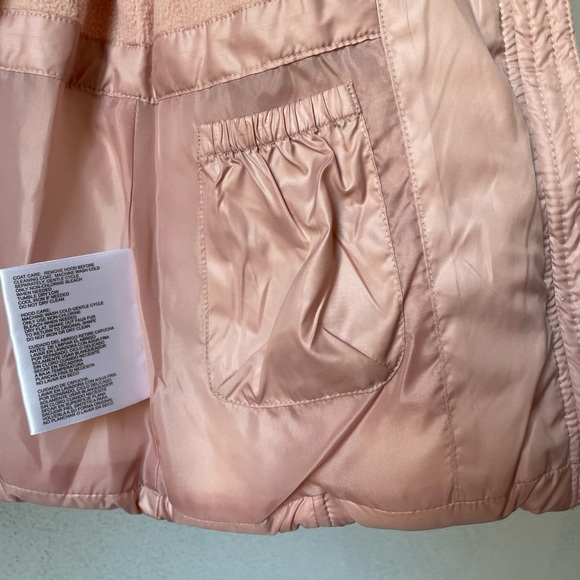 Toddler Girls Michael Kors Dusty Pink Puffer Jacket 3T - Picture 4 of 8
